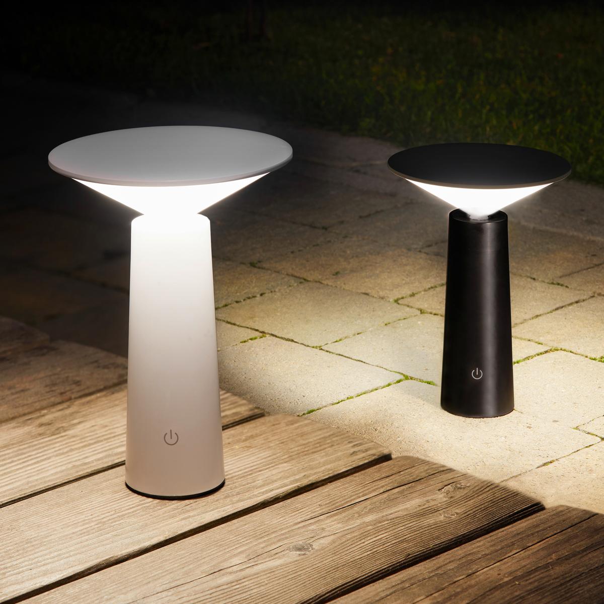 Zunanja Led-svetilka Kolim - črna, Romantika, umetna masa (14/19cm) - Modern Living