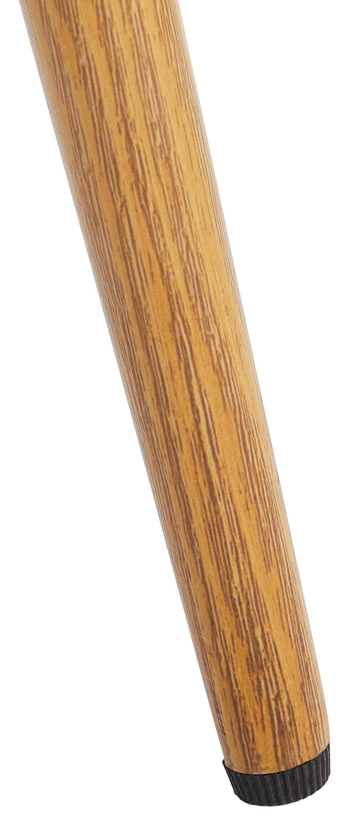 KRZESŁO LENA - kolor dębowy/szary, Modern, metal/tkanina (51/88/62cm) - Livetastic