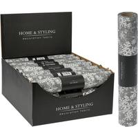 Dekoranyag Silver Snowflakes - ezüstszínű, textil