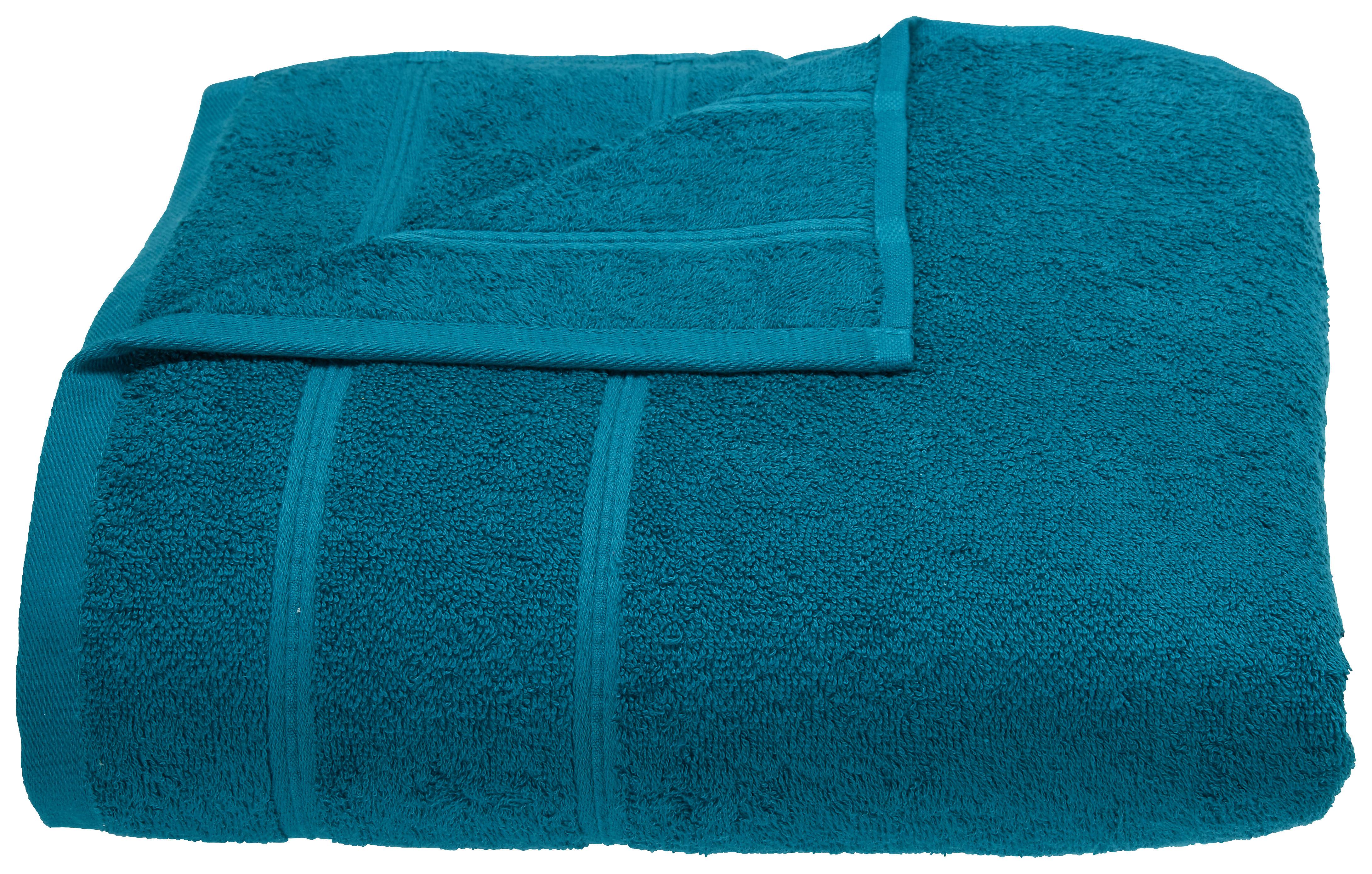 SERVIETTE DE DOUCHE MELANIE -AKT- - pétrole, textile (70/140cm) - Modern Living