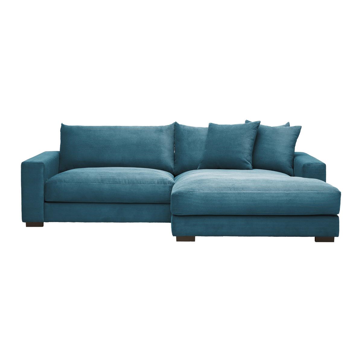 Wohnlandschaft Pedro in Petrol - Petrol, MODERN, Textil (265/83/180cm) - Mömax
