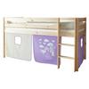 Spielbett Holz Malte ca. 90x200 cm Lila - Beige/Lila, Natur, Holz (90/200cm) - MID.YOU