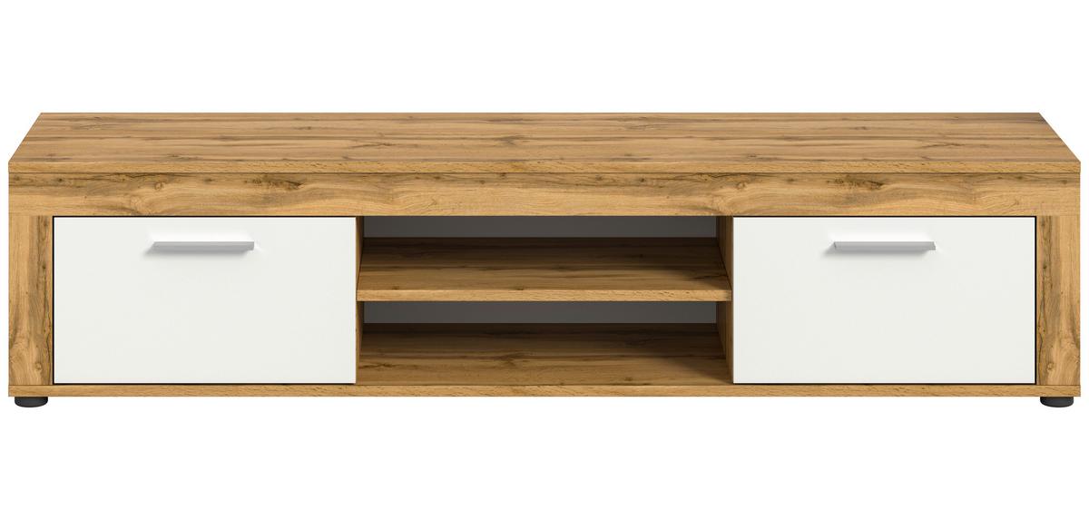 Tv Komoda Jam - bijela/srebrne boje, Design, drvni materijal/plastika (160/37/40cm) - Modern Living