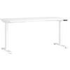 Schreibtisch Ribera in Weiss - Weiss, Modern, Holzwerkstoff/Metall (160/80/72-120cm) - Premium Living