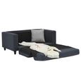 Schlafsofa Grau - Hellgrau/Schwarz, Kunststoff/Textil (146/71/81cm) - MÖMAX modern living