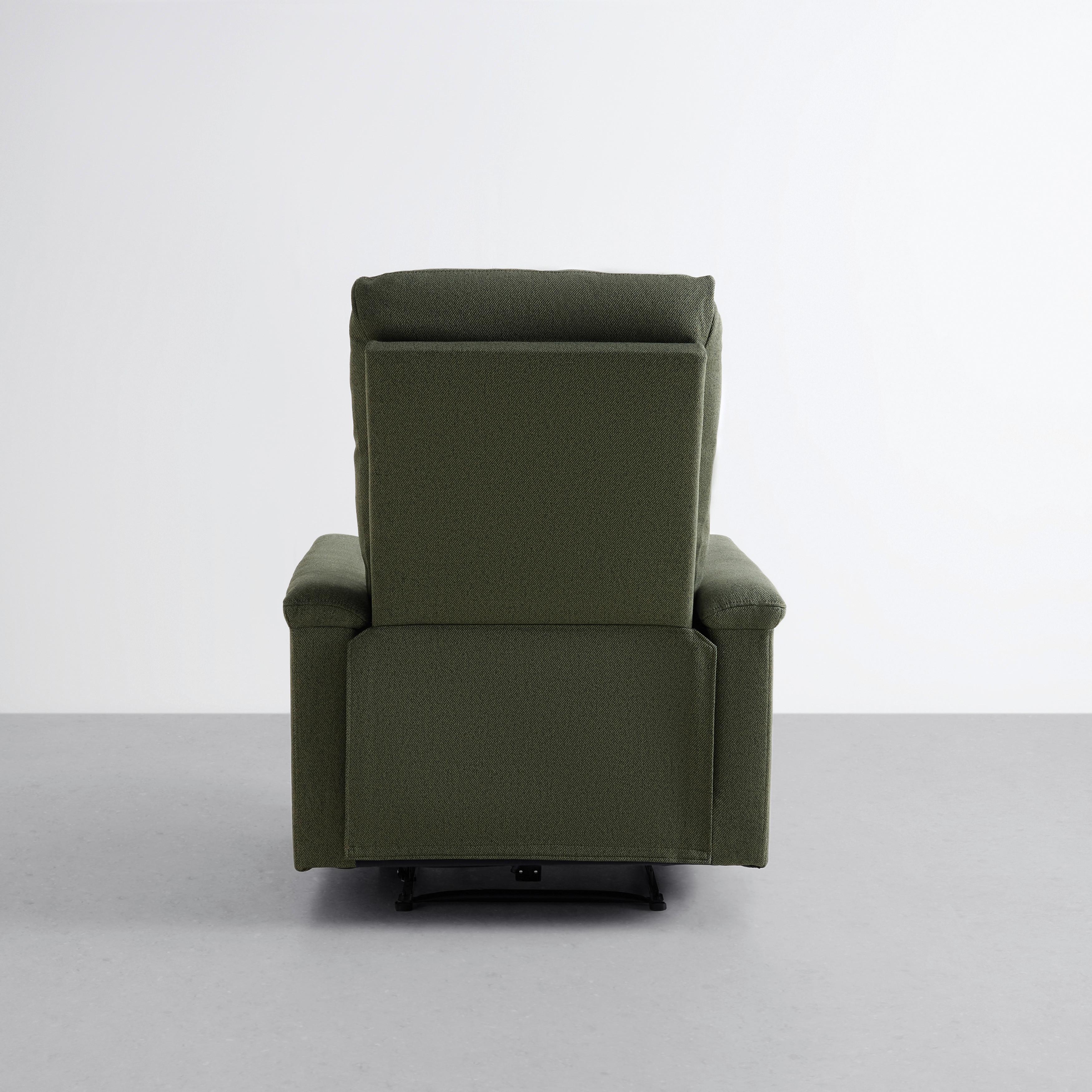 RELAXFÅTÖLJ LEWIS - grön/svart, Modern, metall/trä (81/108/94cm) - Mömax