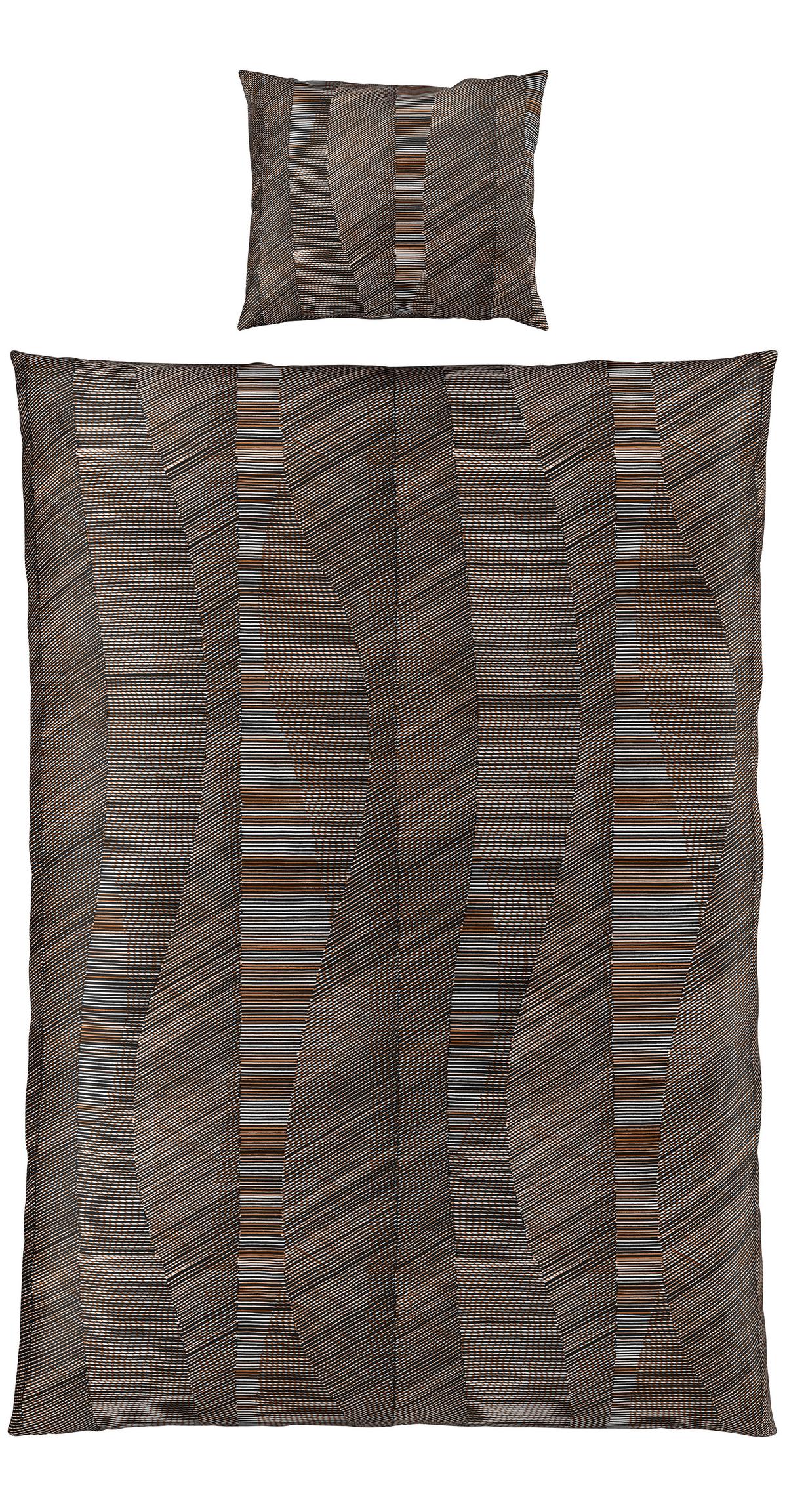 BETTWÄSCHESET ELIAS - Schwarz, Romantik / Landhaus, Textil (160/210cm) - Modern Living