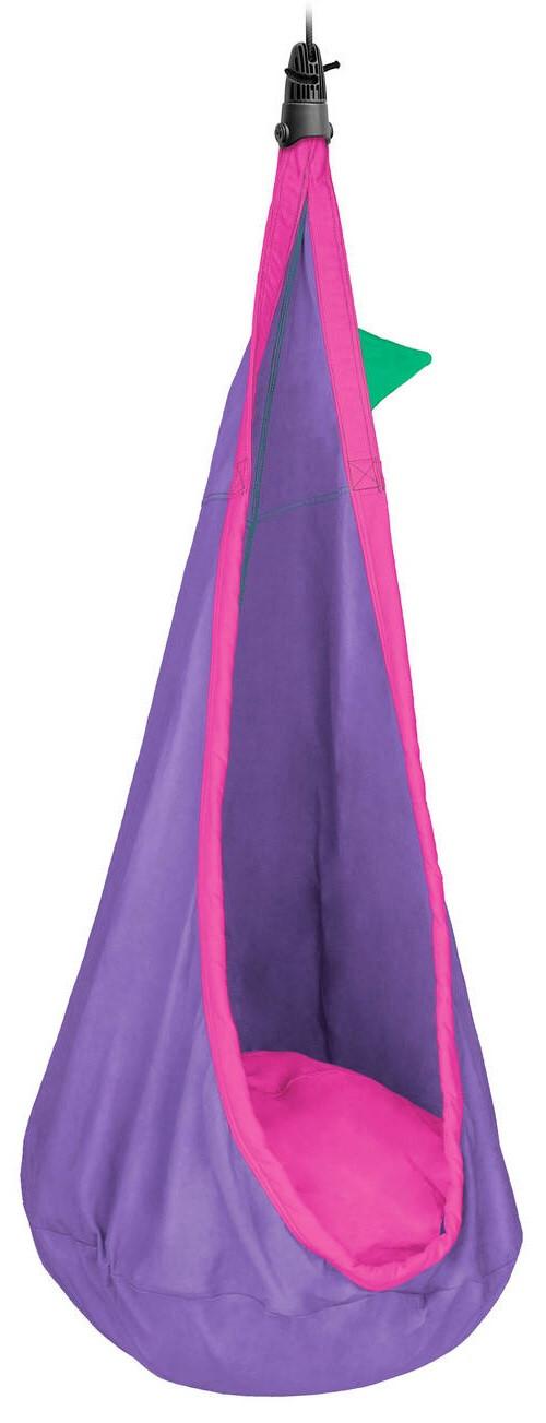 Kinderhängesessel Hanging Nest Grün/Lila/Pink - Pink/Lila, KONVENTIONELL, Textil (70/200-400/150cm) - La Siesta