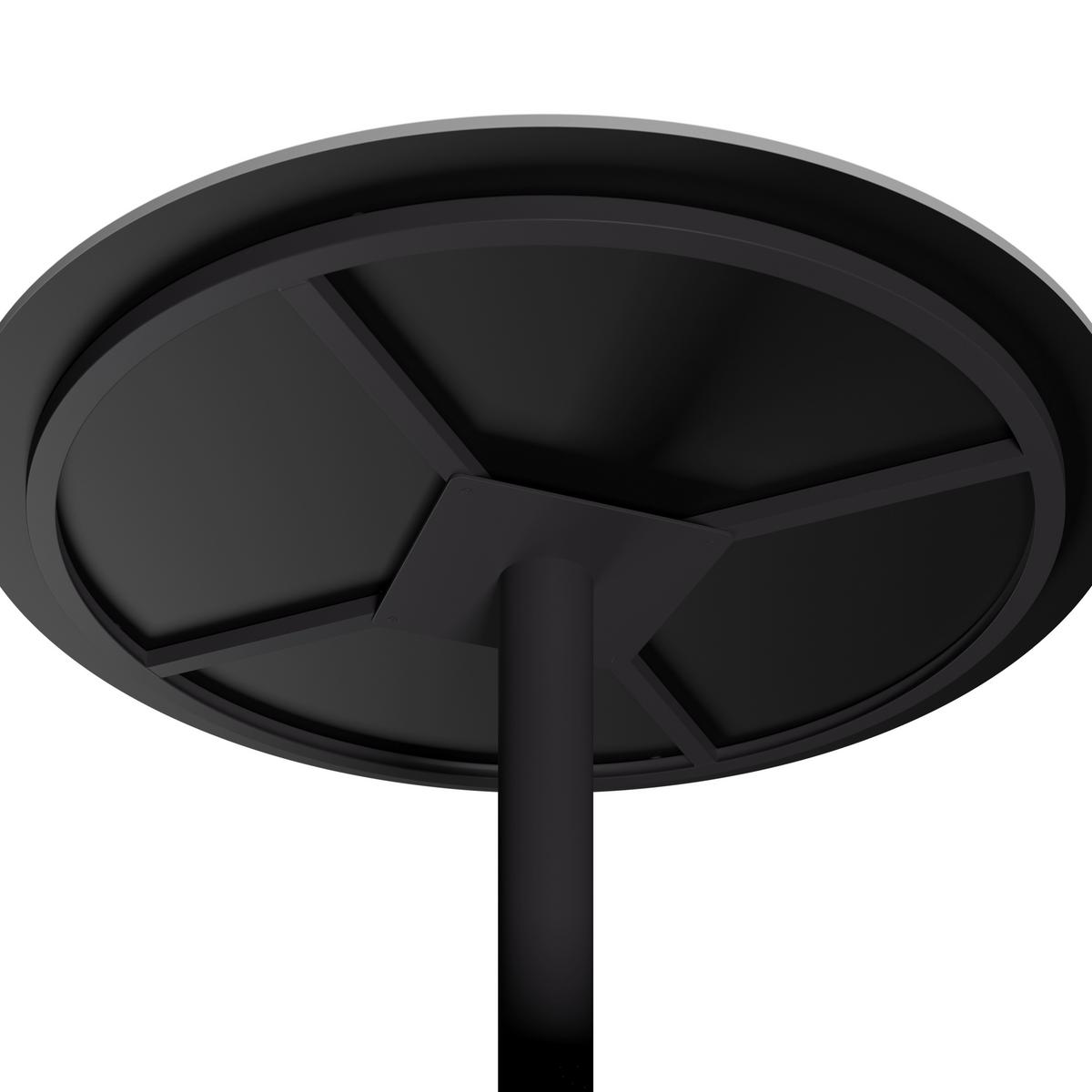 Gartentisch Lilly Anthrazit - Anthrazit/Naturfarben, Basics, Stein/Metall (120/120/73cm)