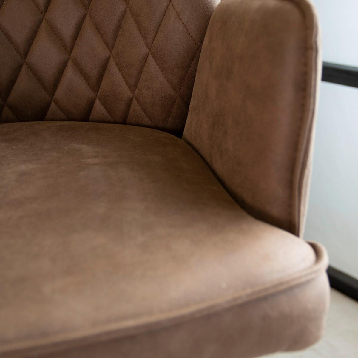 Barhocker Donny ca. 42x114 cm Taupe - Taupe/Schwarz, KONVENTIONELL, Textil/Metall (42/114/52cm) - MID.YOU