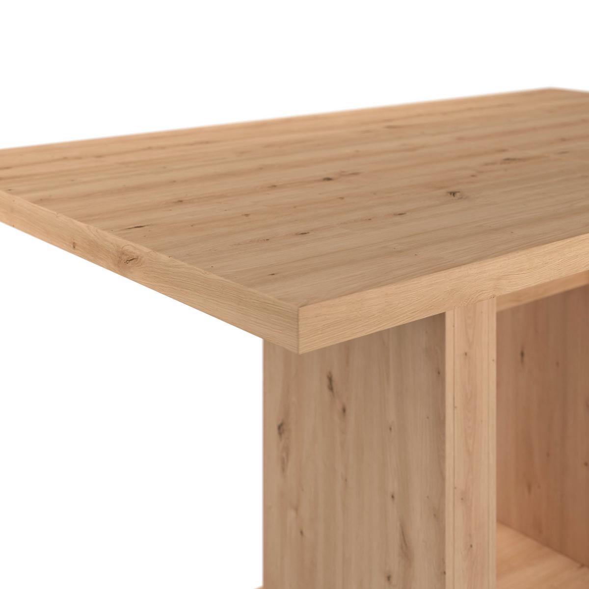 Masă extensibilă Patrik - culoare lemn stejar, Konventionell, material pe bază de lemn (150 (190)/76/90cm)