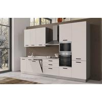 Blok Kuhinja Sa Uređajima Vania 360 Cashemire - kašmir/crna, Moderno, metal/drvo (360/240/60cm) - Mömax