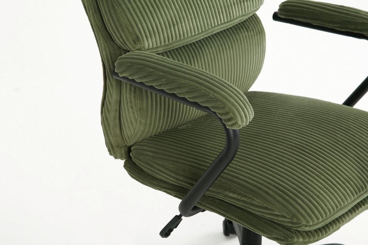 Drehstuhl Manhattan 2 Grün - Schwarz/Grün, MODERN, Holz/Kunststoff (58/102-112/64,5cm) - Mömax