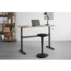 SKRIVBORD CARMELO I - svart/ekfärgad, Modern, metall/trämaterial (140/70-117/60cm) - Mömax