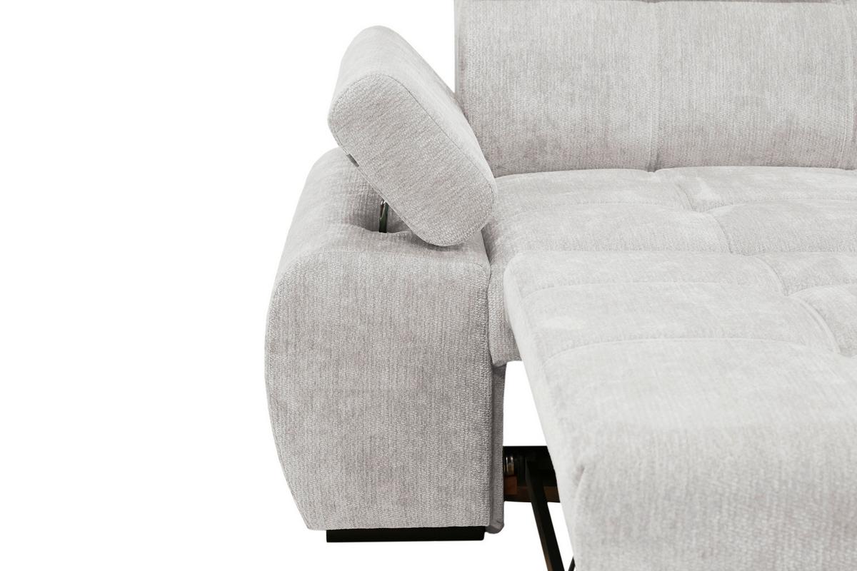 Coltar VEGAS - gri deschis, Design, lemn/textil (294/173cm) - Modern Living