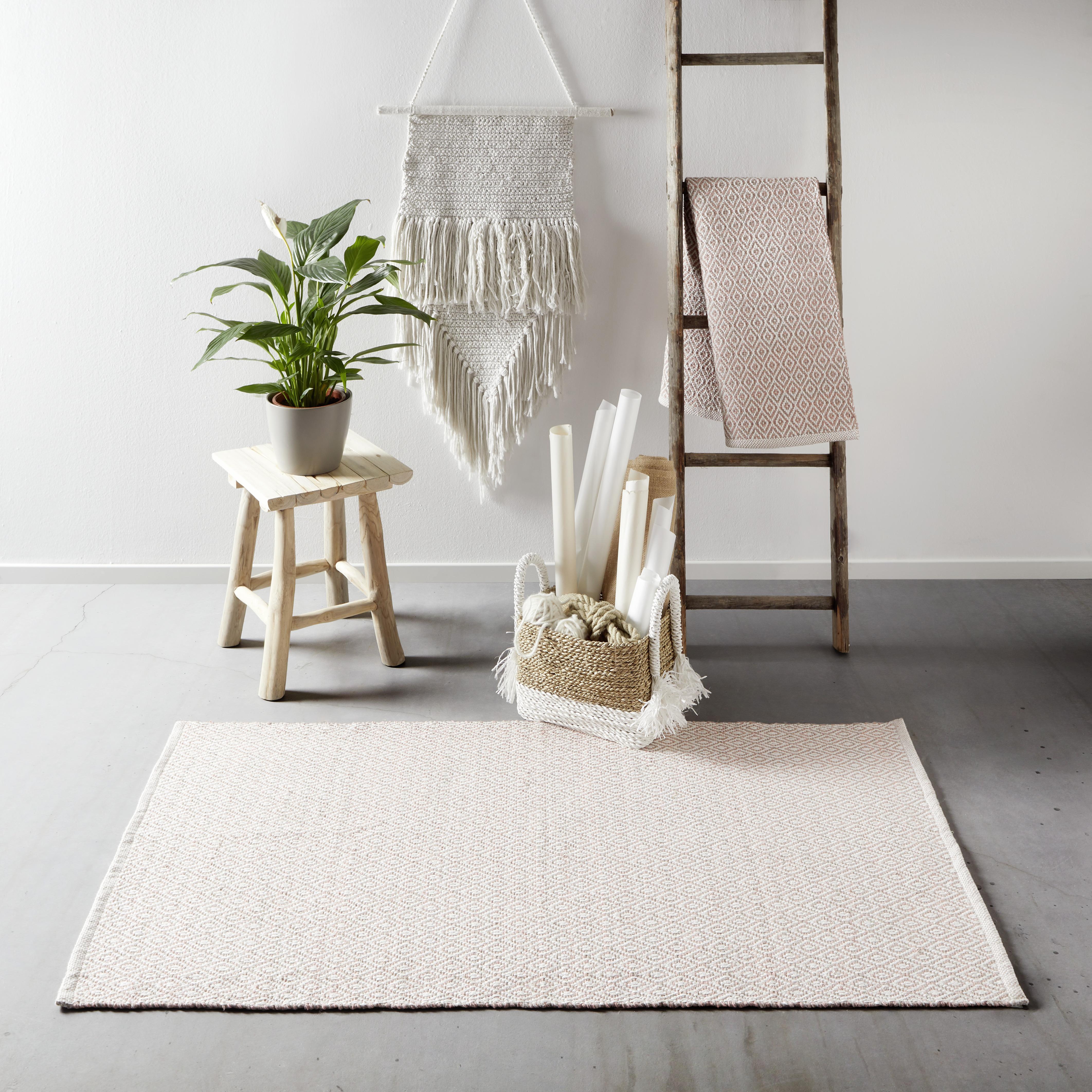 HANDVÄVD MATTA CAROLA 2 - rosa, Basics, textil (80/150cm) - Modern Living