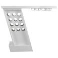 Bar in Weiß/Chromfarben - Chromfarben/Weiß, MODERN, Metall (127/107/45cm) - Modern Living Bar in Weiß/Chromfarben - Chromfarben/Weiß, MODERN, Metall (127/107/45cm) - Modern Living
