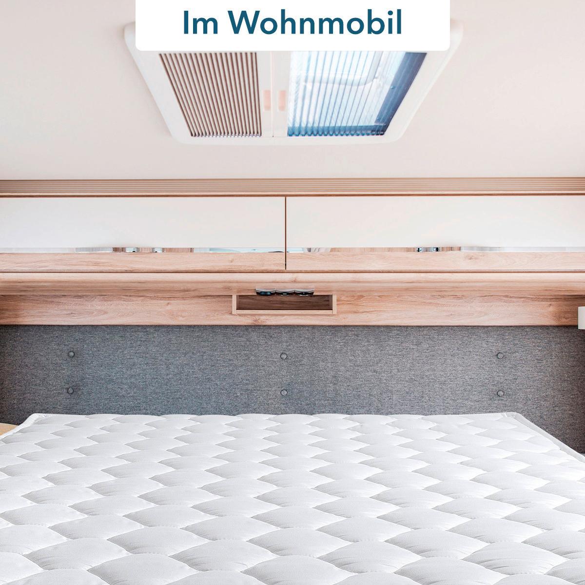 Kaltschaummatratze Caravan H2 ca. 90x190 cm - Weiß, Basics, Kunststoff/Textil (90/190cm) - P & B