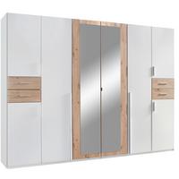 Ormar S Klasičnim Vratima Vegas - bijela/srebrne boje, Basics, drvni materijal (270/208/58cm) - Modern Living