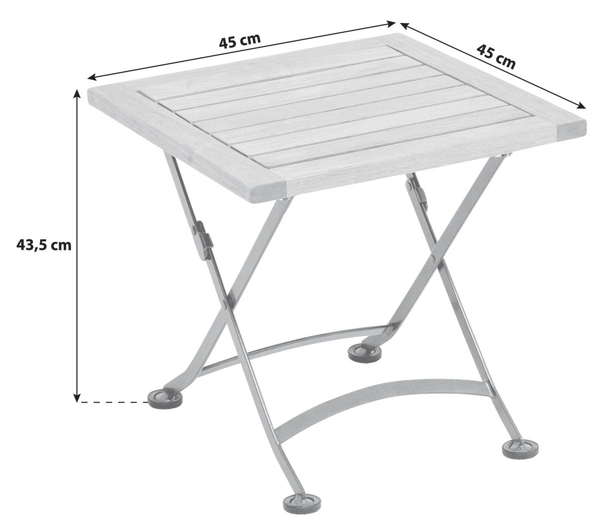 Vrtni Tabure Schlossgarten, Masivno - črna/naravne barve, Romantika, kovina/les (45/43,5/45cm) - Gardenson