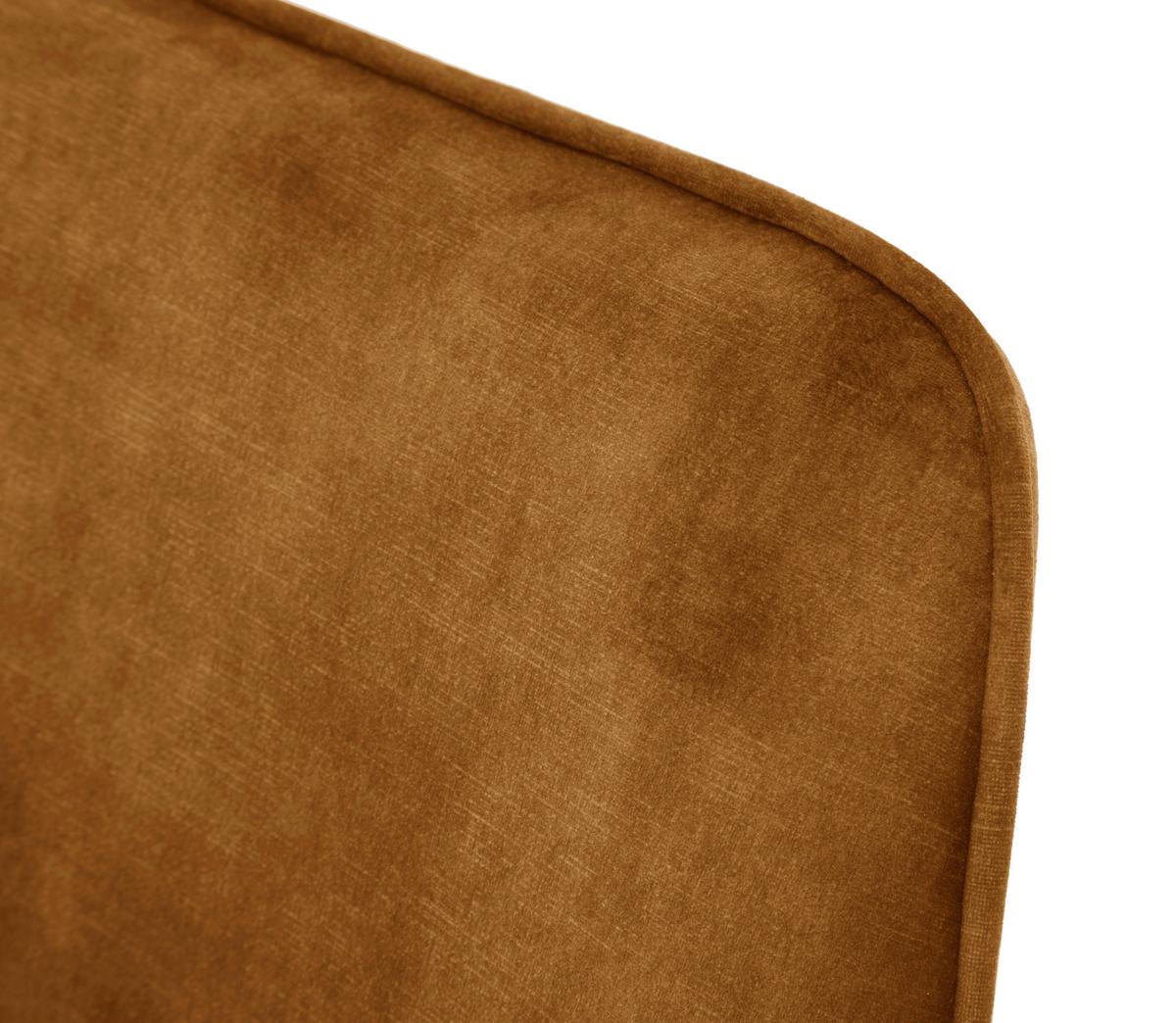 Armlehnstuhl Ottawa Currygelb - Currygelb/Schwarz, Modern, Textil/Metall (60/89/64cm) - Premium Living