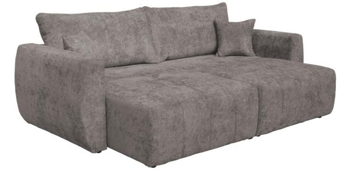 Canapea extensibila BALI - taupe/gri, Modern, lemn/textil (245/74-90/104cm) - Luca Bessoni