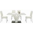 Stol Anna - bela/krom, Moderno, kovina/tekstil (43/100/59cm) - Modern Living Stol Anna - bela/krom, Moderno, kovina/tekstil (43/100/59cm) - Modern Living