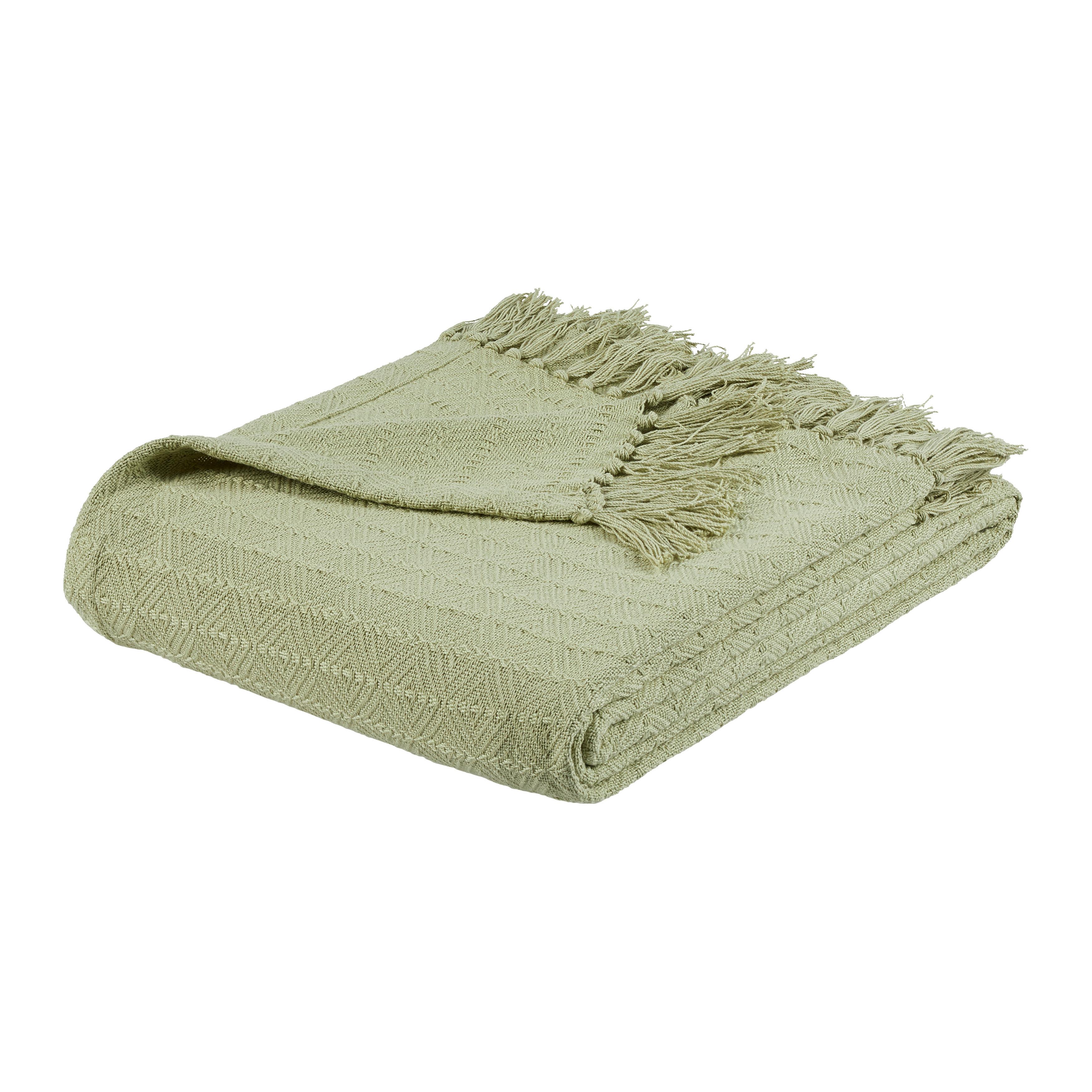 Cuvertură Tara, Cca. 180x220cm - verde, Lifestyle, textil (180/220cm) - Mömax
