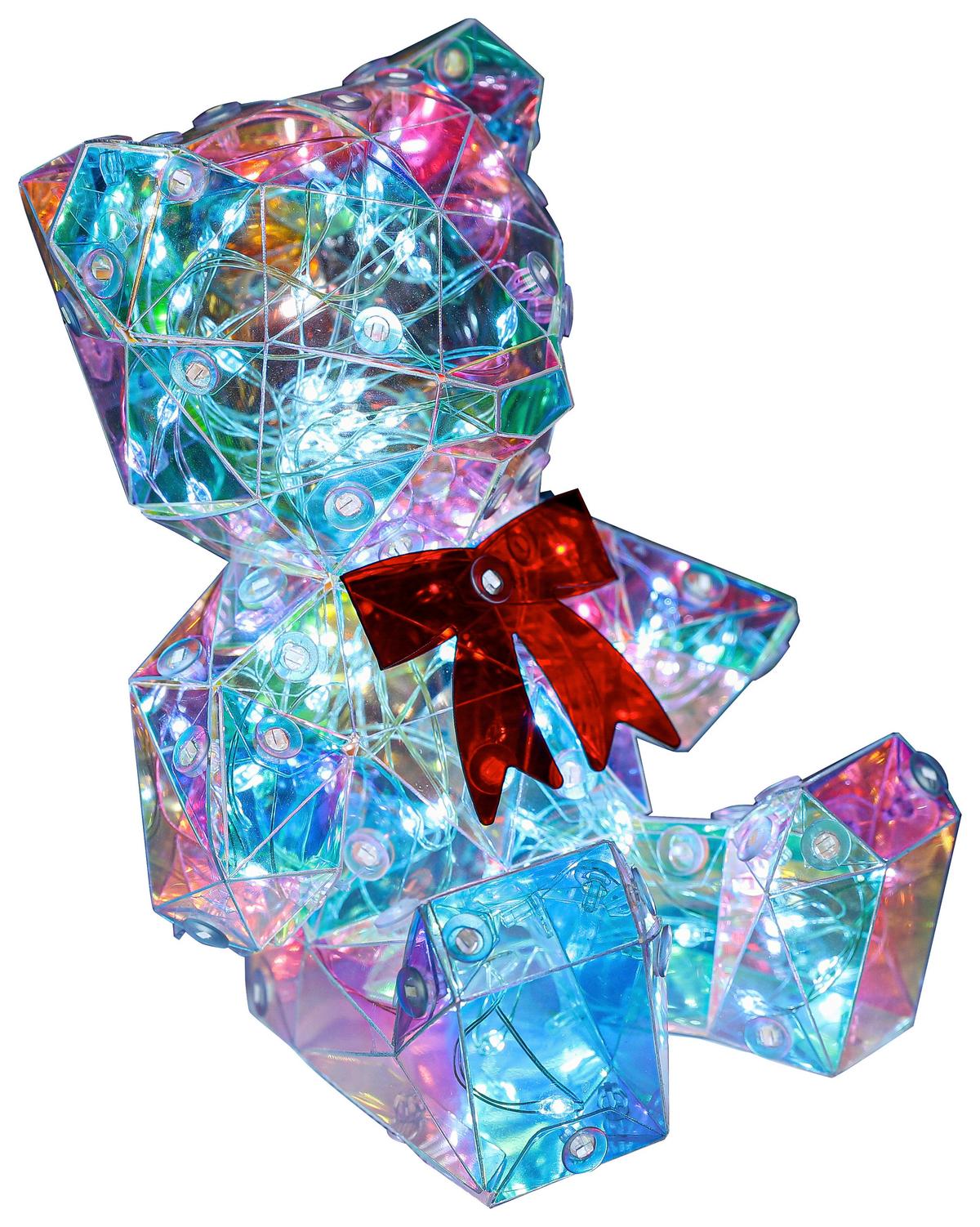 LED-Dekoleuchte Giga Pearl Effekt max. 1,6 Watt - Transparent/Rot, MODERN, Kunststoff (11/11,5/13,5cm) - Mömax