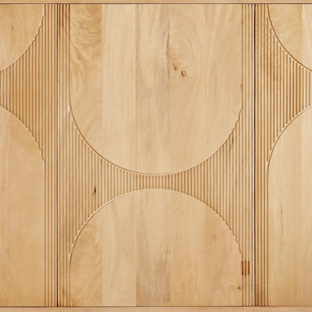 Sideboard Curve in Eichefarben - Eichefarben, MODERN, Holz (150/100/45cm) - Zandiara