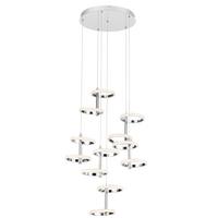 LED-Hängeleuchte Rong Chromfarben max. 40 Watt - Chromfarben, MODERN, Kunststoff/Metall (60/60/120cm)