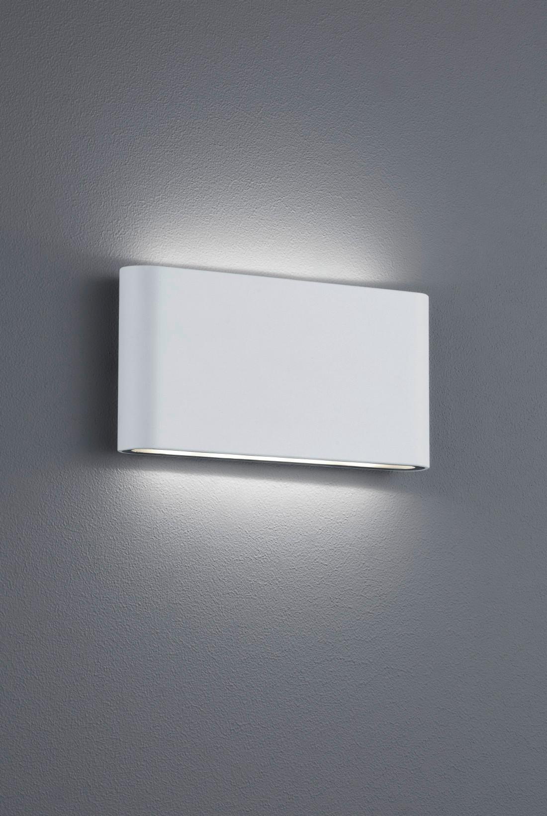 Außenwandleuchte Thames II in Weiß max. 9 Watt - Weiß, Design, Metall (9/17,5/3,0cm) - Trio Leuchten