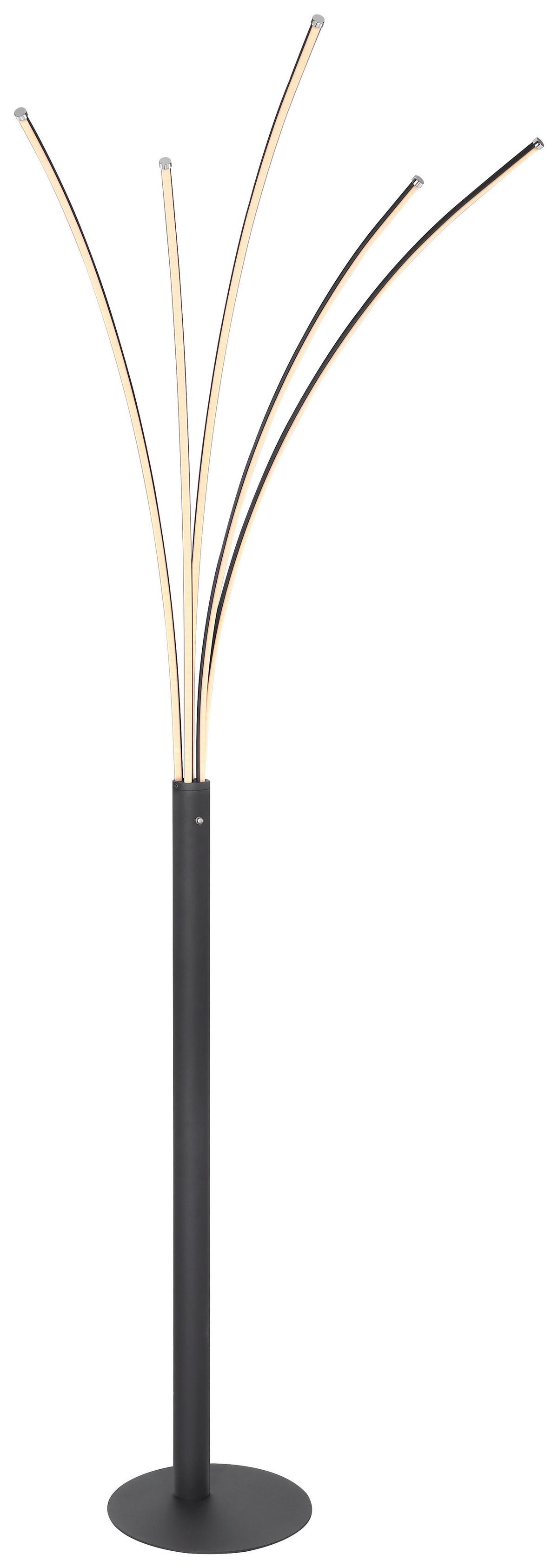 Svjetiljka Podna 59229b Bizzy - crna, Design, metal/plastika (56/60/187cm)