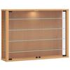 Viseča Vitrina Vitrosa L, Barva Bukve - barve bukve, Design, steklo/leseni material (83/60/18cm) - MID.YOU