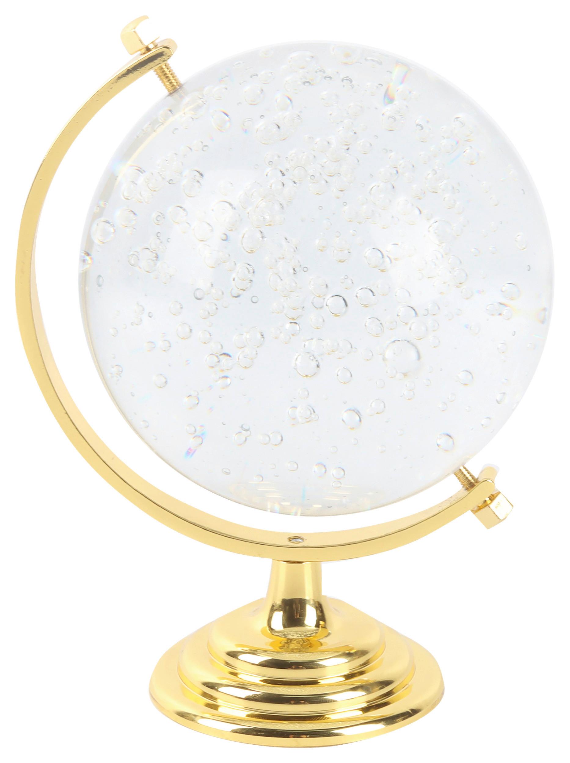Ukrasna Figura Bubble - providno/zlatna, Romantično / Seoski, staklo/metal (11/14,5/10cm) - Mömax