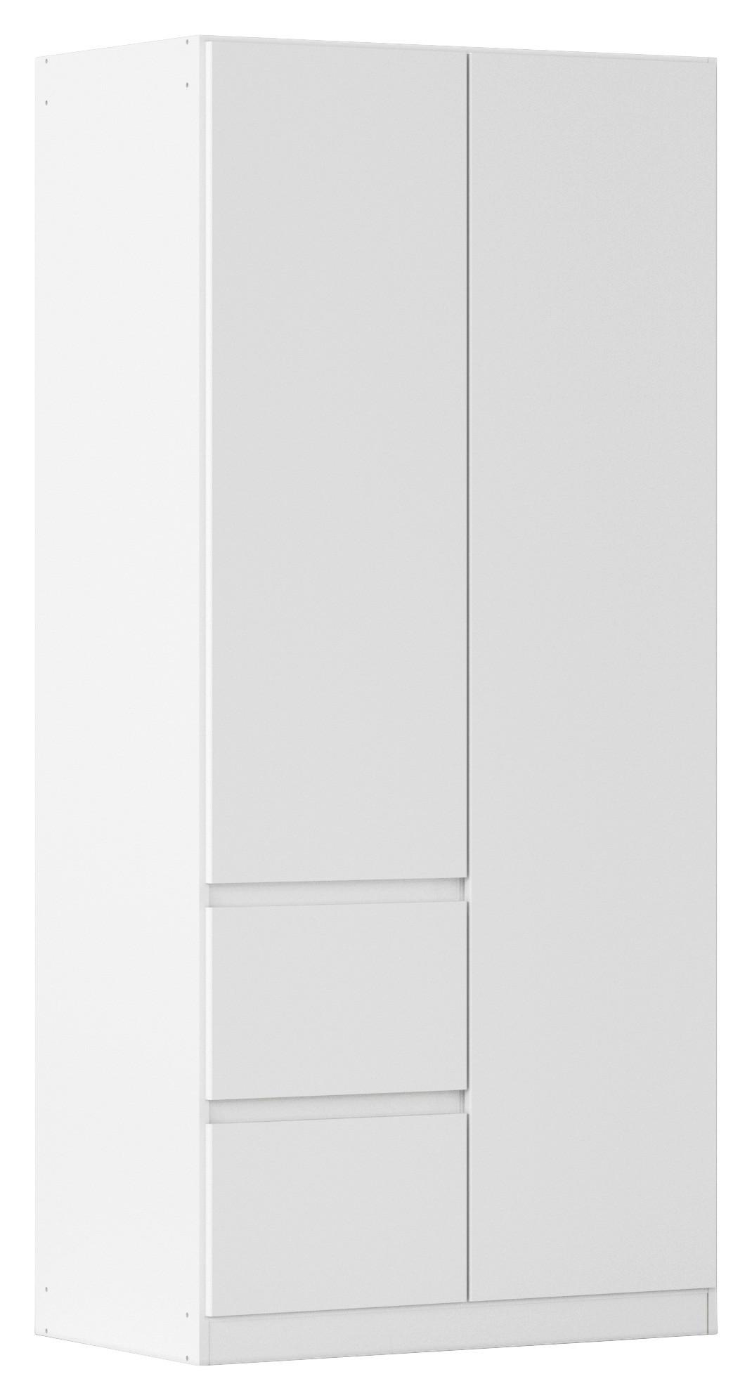 DULAP USI ROTATIVE NIDDA - alb, Basics, material pe bază de lemn (91/197/54cm) - Modern Living