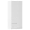 DULAP USI ROTATIVE NIDDA - alb, Basics, material pe bază de lemn (91/197/54cm) - Modern Living