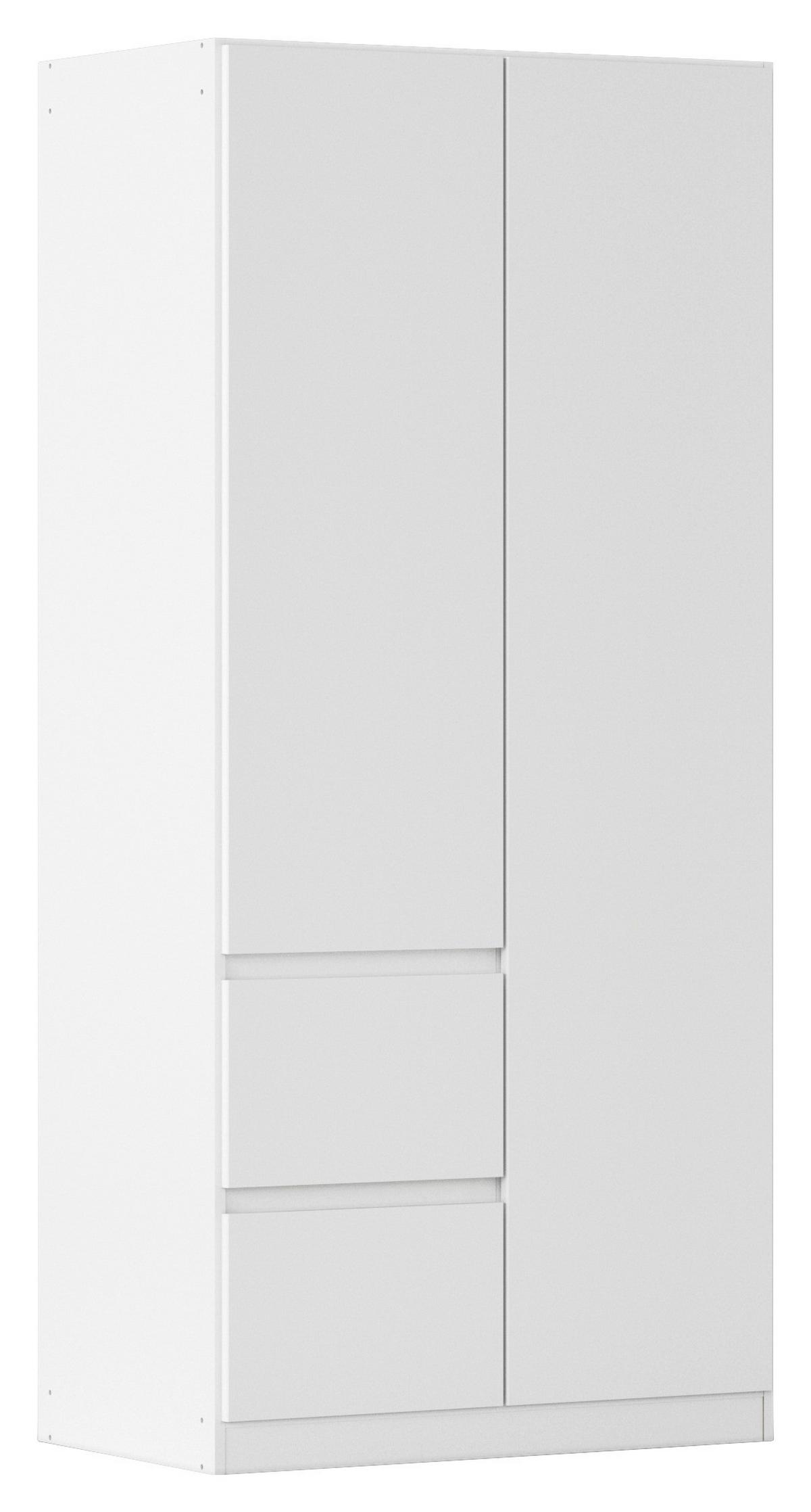 DULAP USI ROTATIVE NIDDA - alb, Basics, material pe bază de lemn (91/197/54cm) - Modern Living