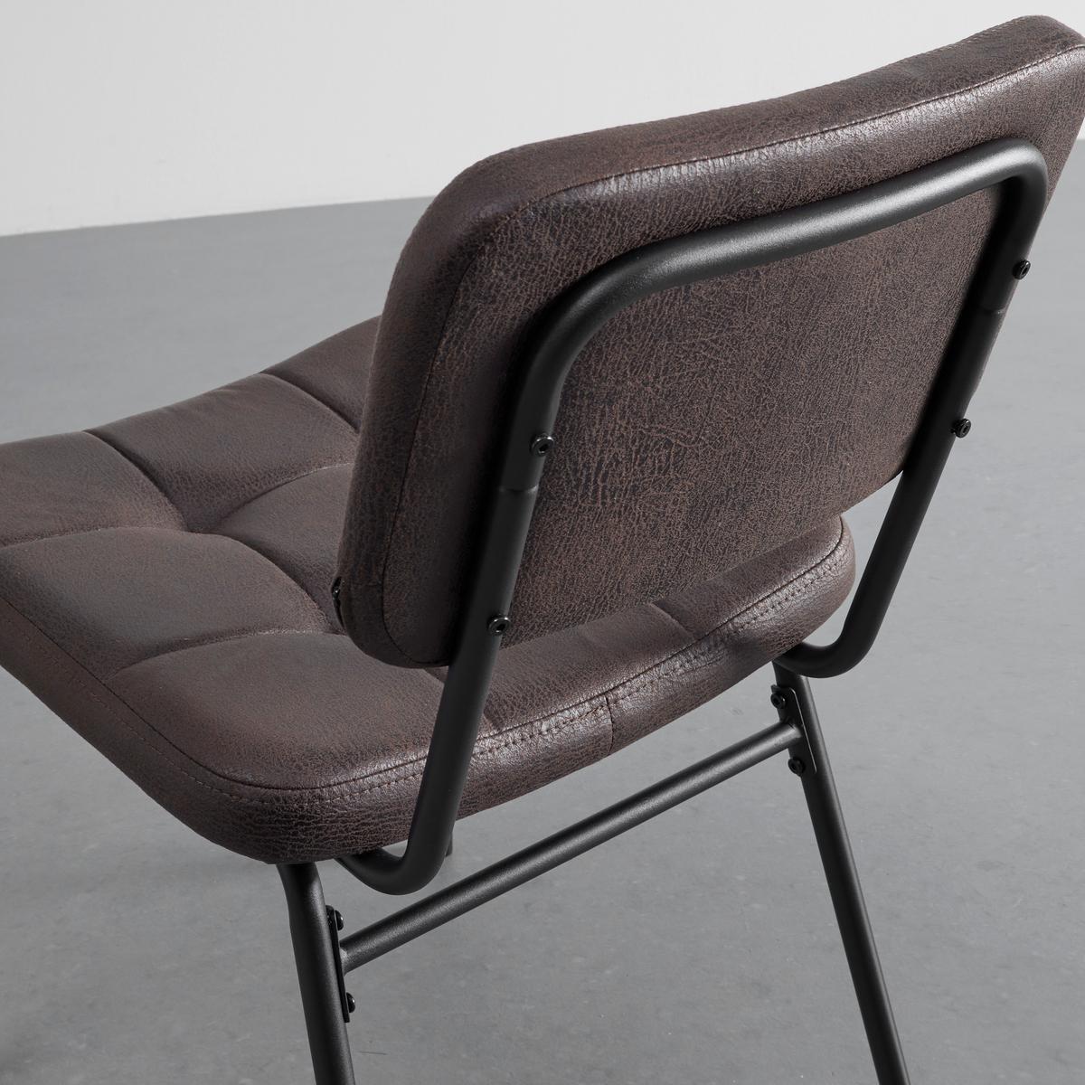 Stuhl 2er-Set Valentin Taupe gepolstert - Taupe/Schwarz, MODERN, Holz/Textil (44/80/59cm) - Bessagi Home