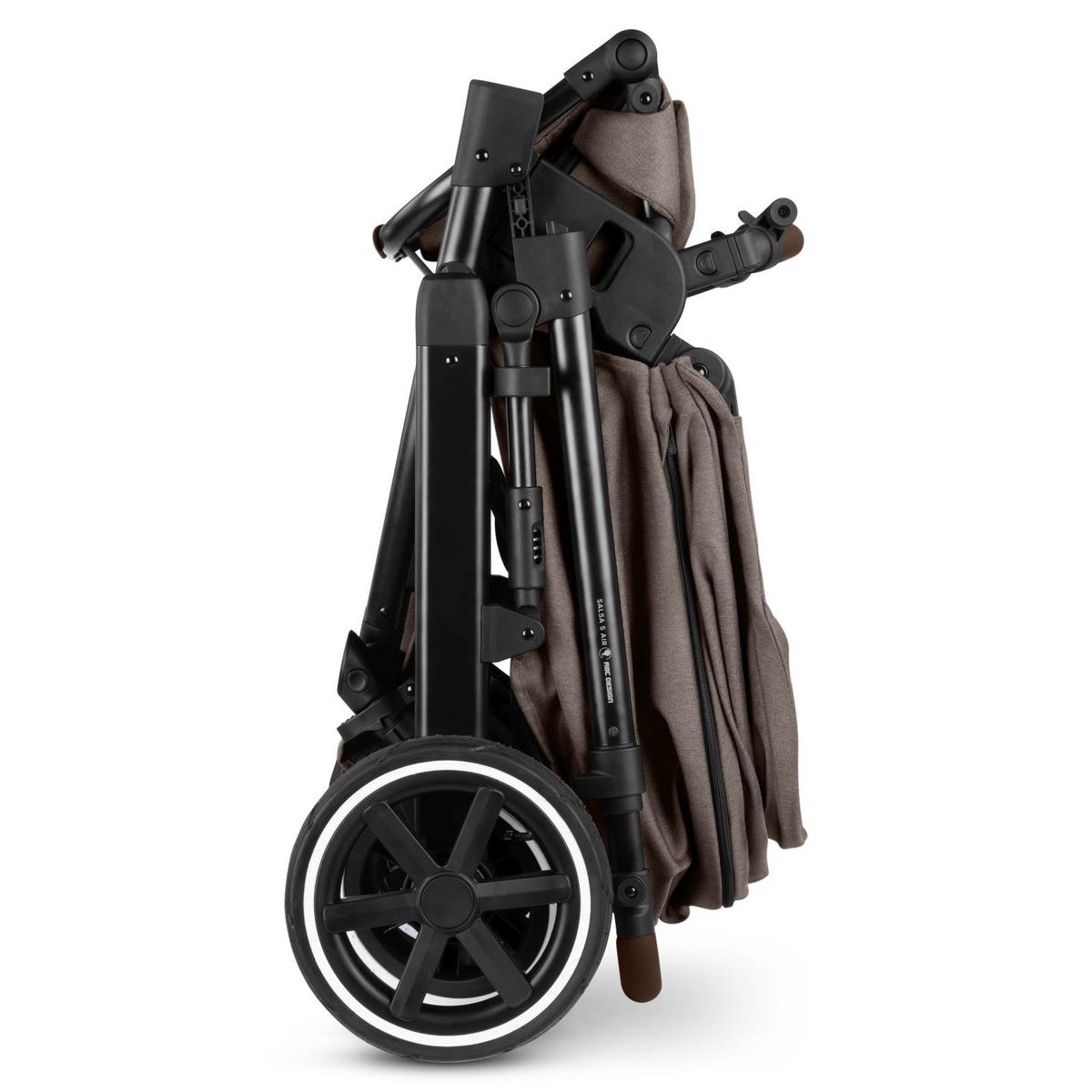 WÓZEK DZIECIĘCY - ZESTAW SALSA 5 AIR MAXI COSI - czarny/biały, Basics, metal/tkanina (95,5/63/118cm) - ABC Design