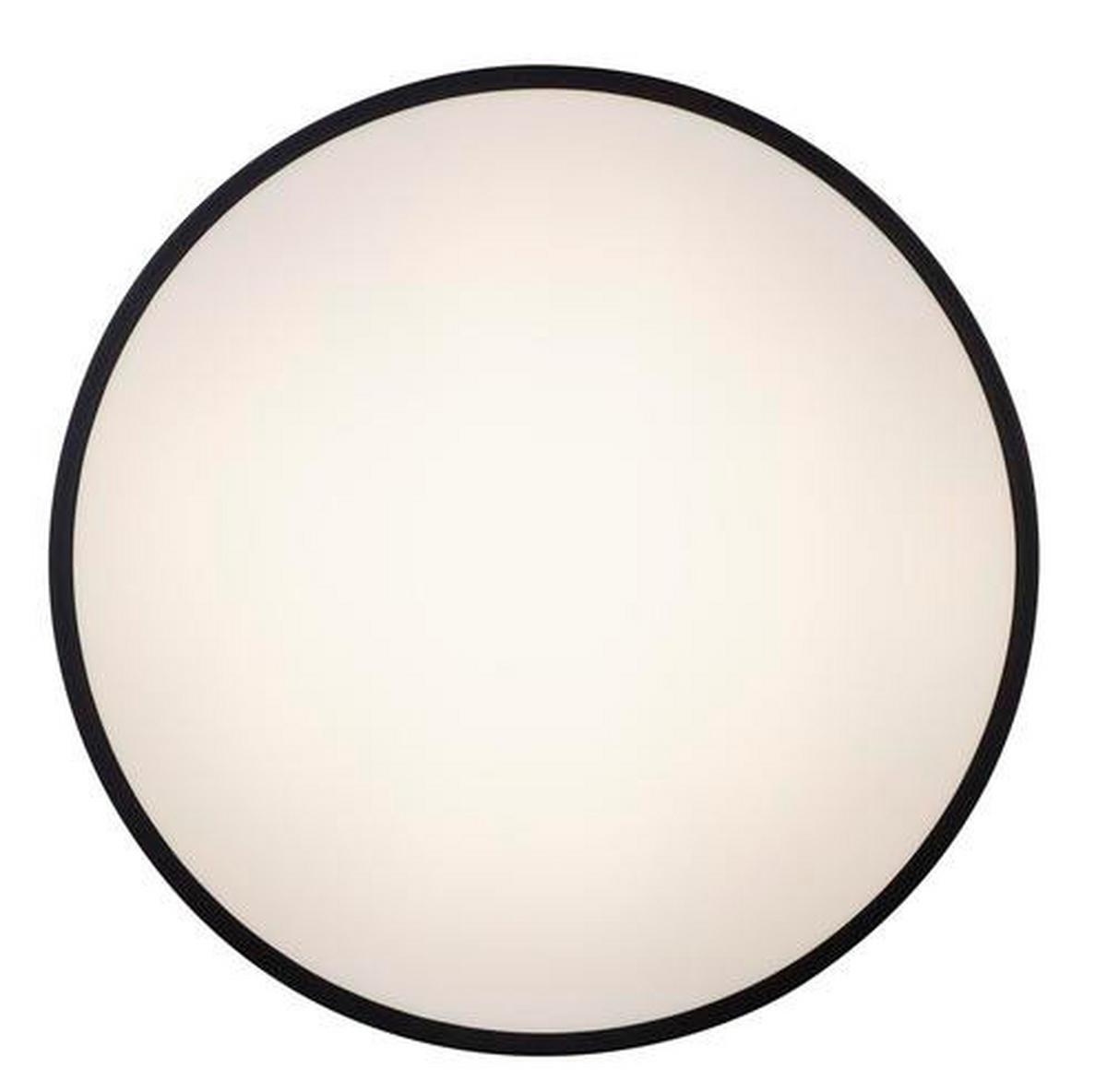 Stropna Led-svetilka Wiss, S Sijalko - črna/bela, Basics, kovina/umetna masa (60/10,5cm) - Globo
