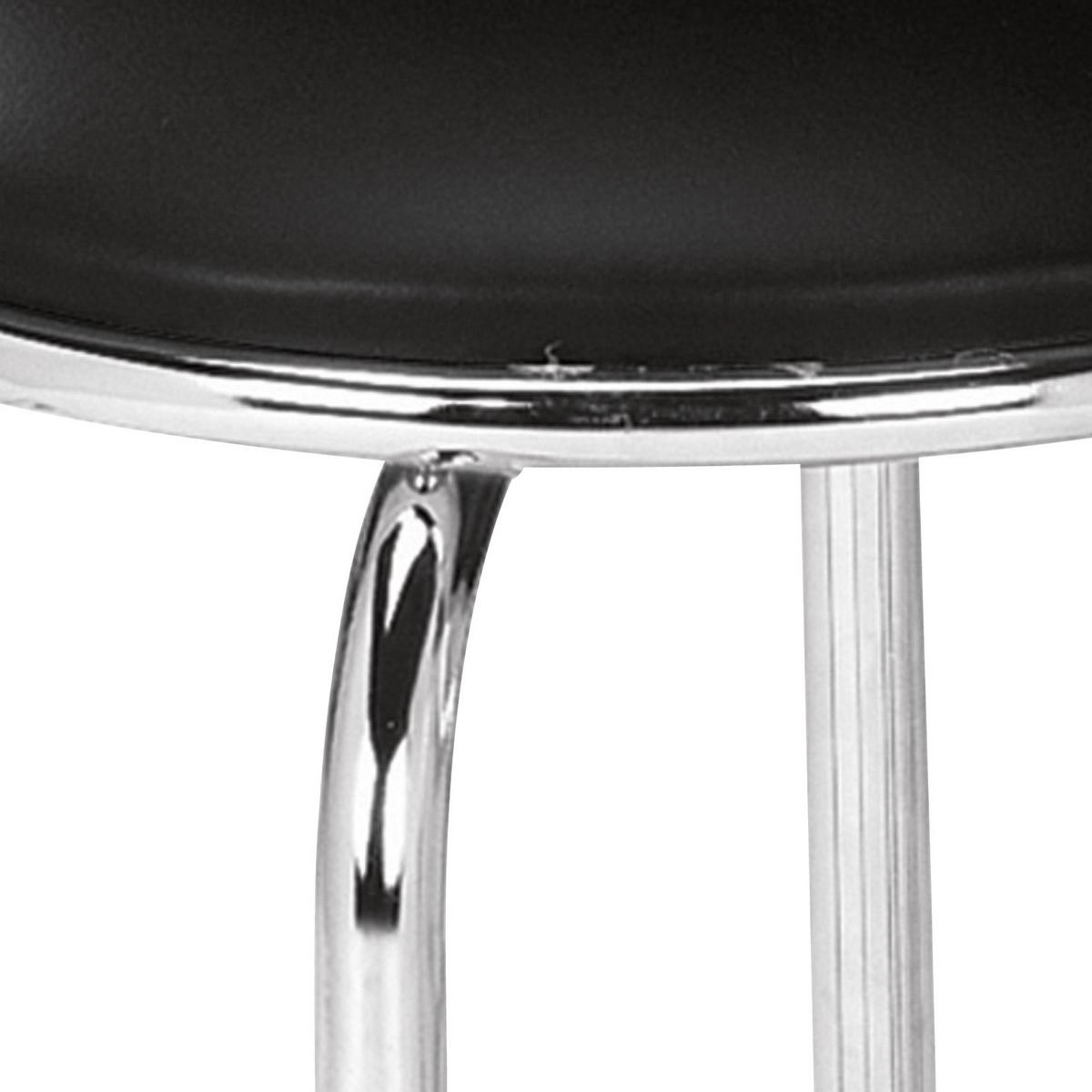 Taburet Pub - negru, Konventionell, plastic/metal (46/45cm) - Modern Living