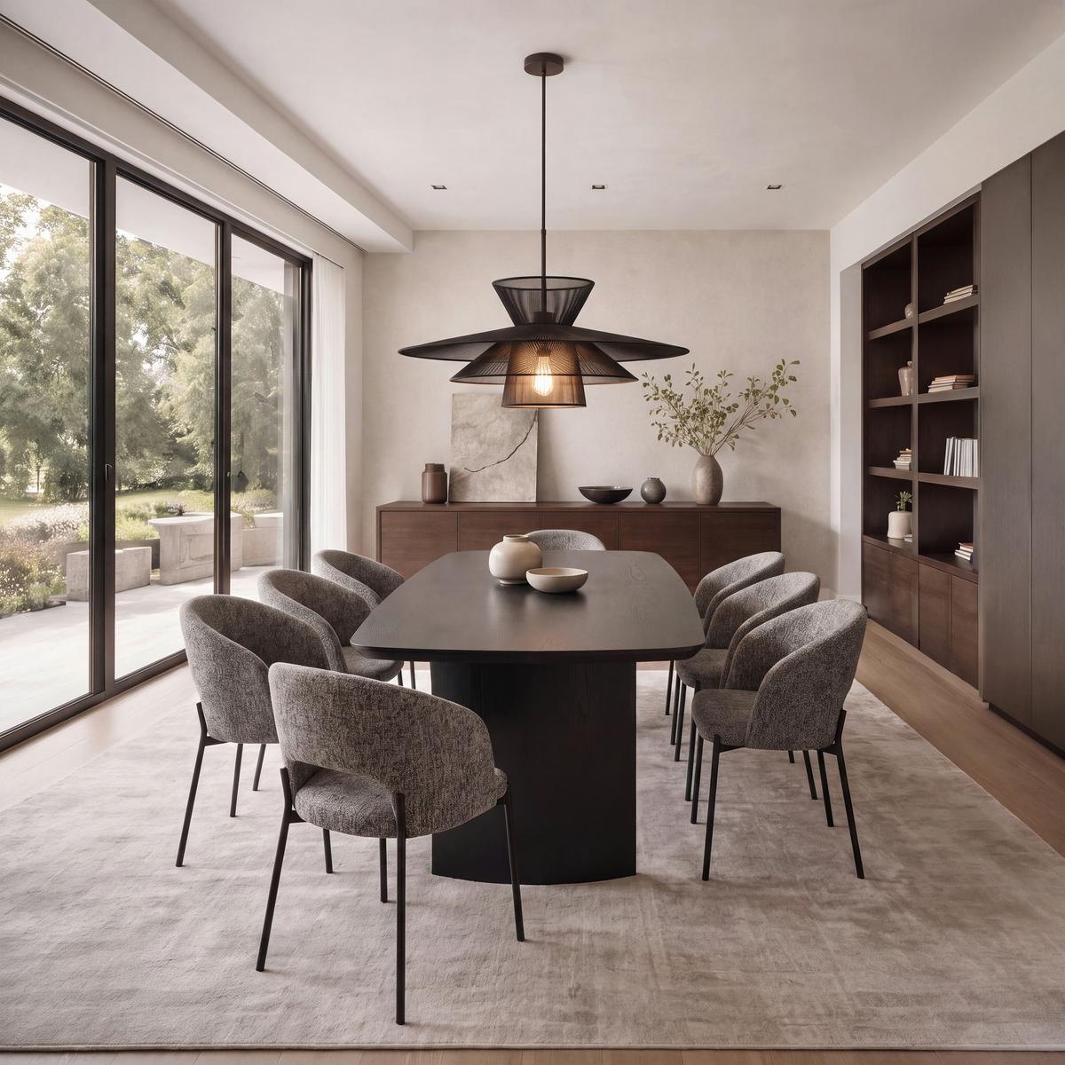 Esstisch Charlie Schwarz - Schwarz, MODERN, Holz/Holzwerkstoff (200/76/100cm) - Bessagi Home
