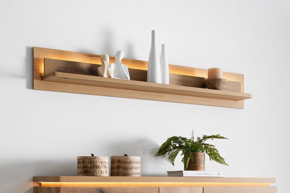 Wandboard Alameda Eichefarben - Eichefarben, MODERN, Holzwerkstoff (150/24/18cm) - Mömax