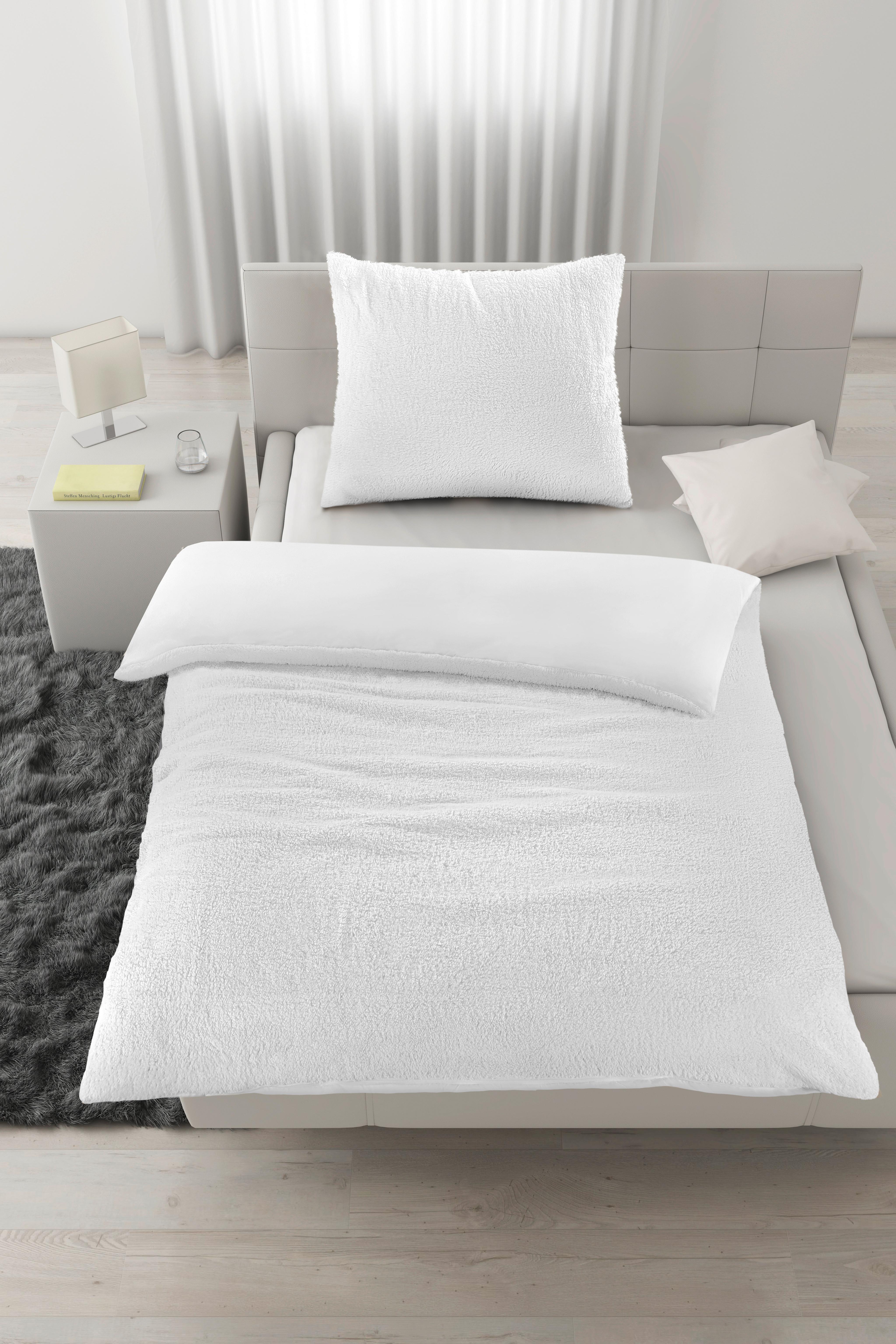 Bettwäsche Teddy Creme ca. 135x200cm - Creme, Textil (135/200cm) - Modern Living