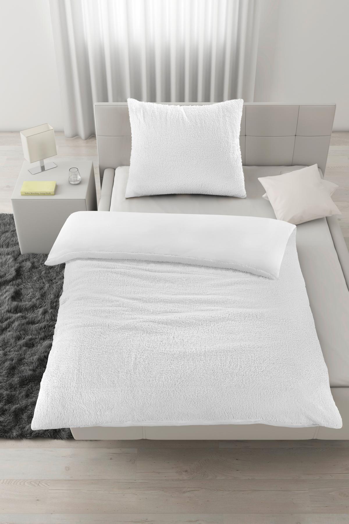 Bettwäsche Teddy Creme ca. 135x200cm - Creme, Textil (135/200cm) - Modern Living