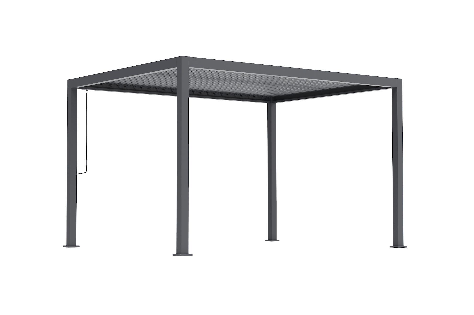 Pergola Core Anthrazit - Anthrazit, Basics, Metall (393/247/300cm) - Gardenson