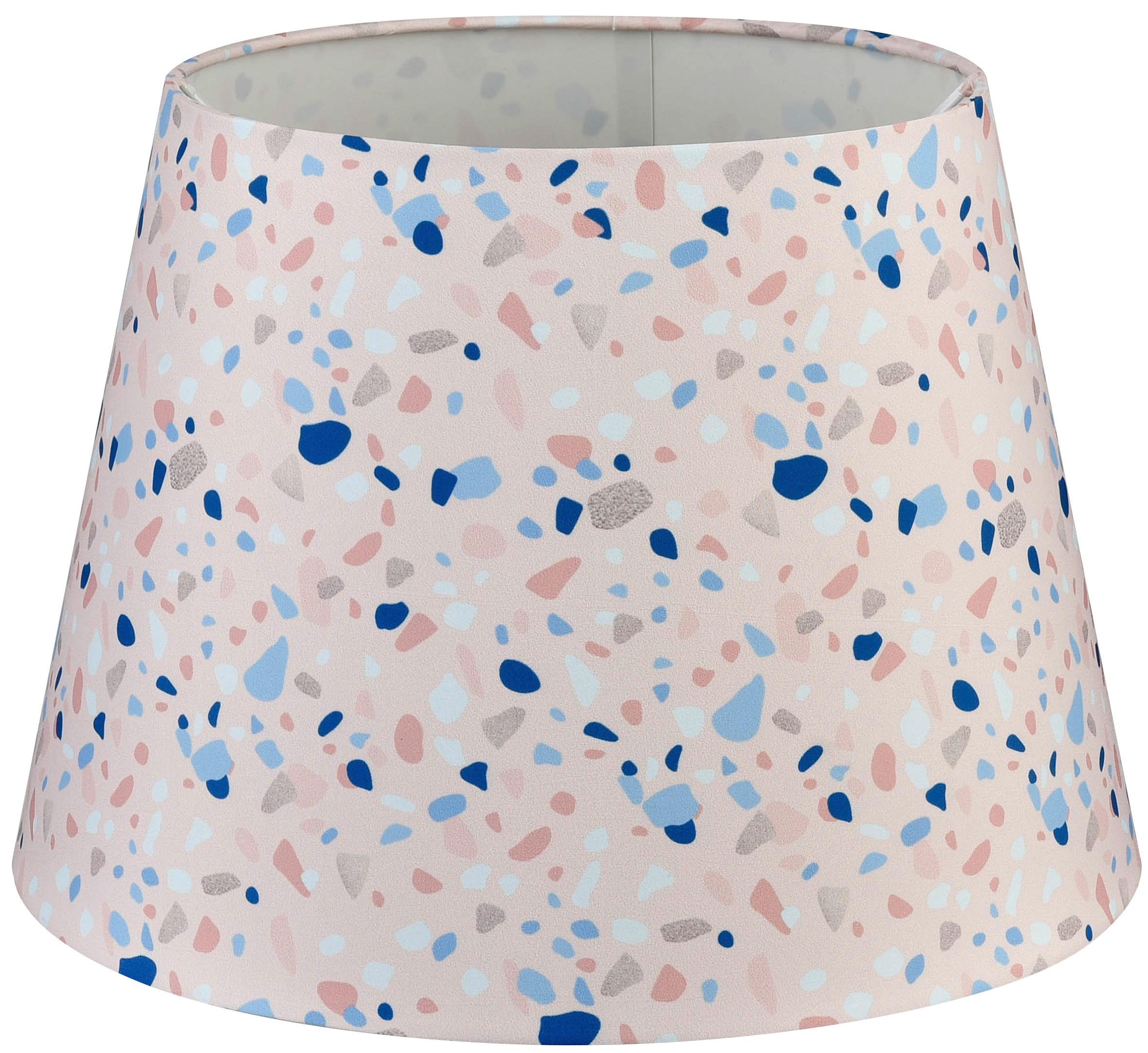 Leuchtenschirm Terrazzo in Pink Ø ca. 20cm - Pink, MODERN, Textil (20/15,6cm) - Modern Living