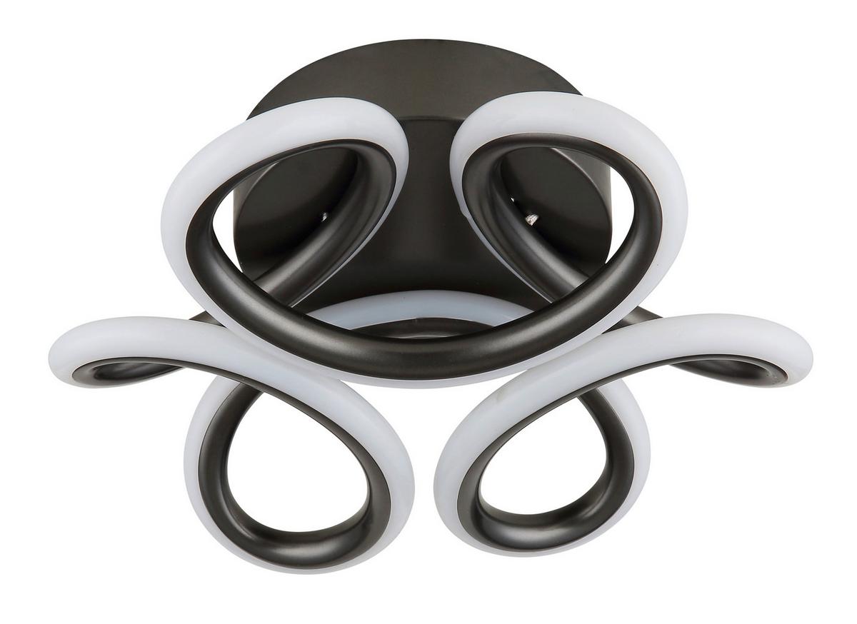 Led Stropna Svjetiljka Melisand - bijela/antracit, Basics, metal/plastika (26/10cm) - Globo