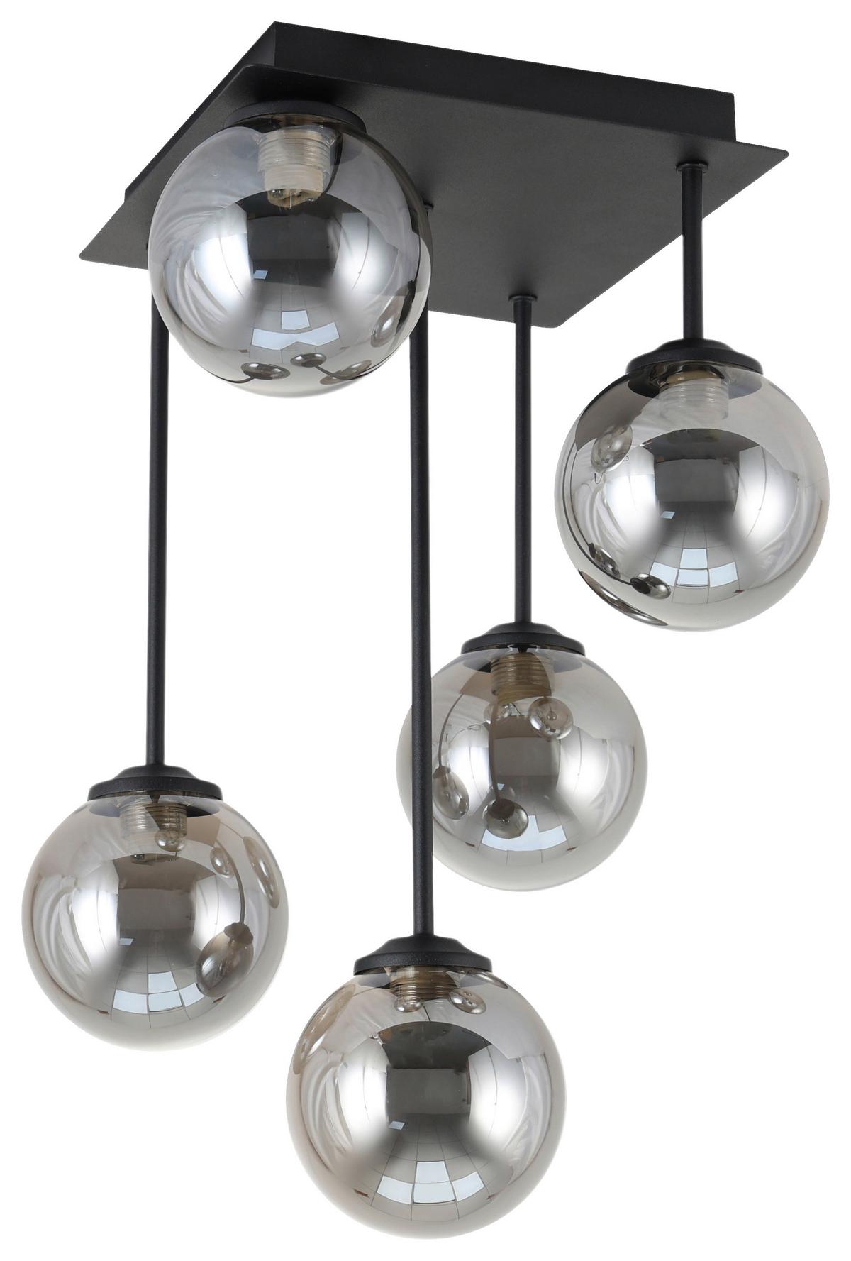 LAMPA WISZĄCA MURIEL - czarny, Trend, metal/szkło (25,5/25,5/41cm) - Novel